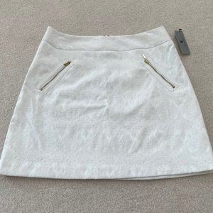 Worthington White Damask Print Skirt – 8